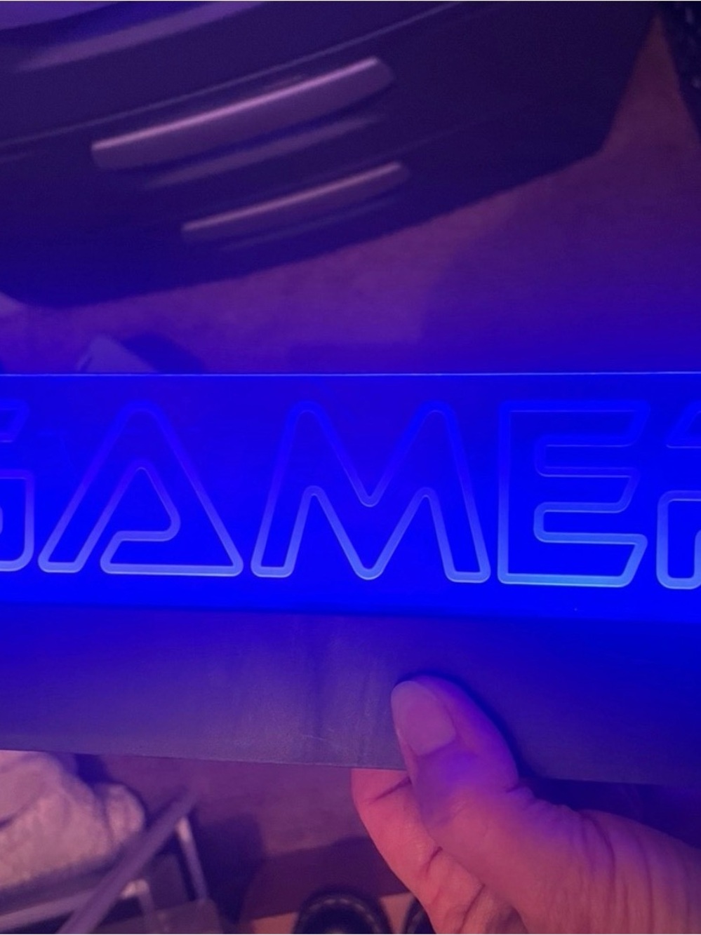 GAMER LED Light Sign - Blue